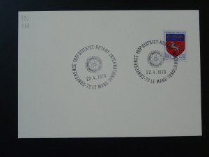 Rotary International postmark Le Mans France 1978