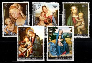 Upper Volta - #C129 - C133 Christmas 1973 set/5 - CTO