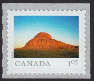 CASTLE BUTTE = FROM FAR AND WIDE = Single from coil of 50 MNH Canada 2019 #3149