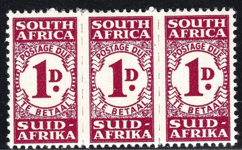 South Africa 1943 Postage Due Stamps #J31/SG D31 MH F-VF SG Cat $12.50