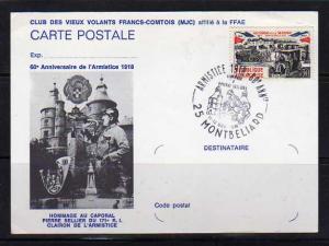 France 1108 On Post Card Set U 60th Armistice Anniversary (A