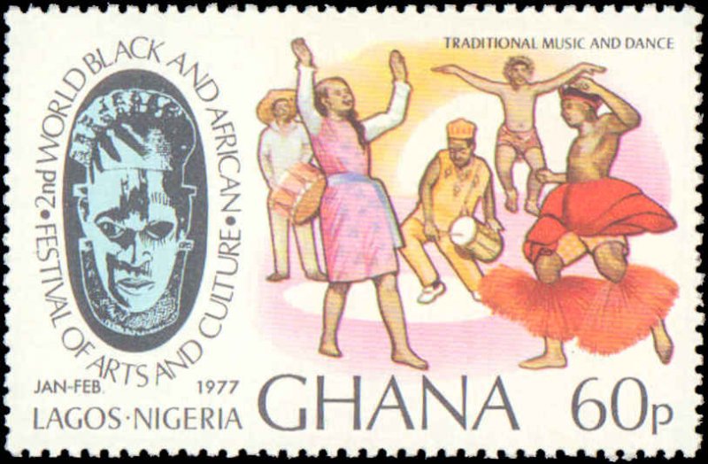 Ghana #611-614, Complete Set(4), 1977, Never Hinged