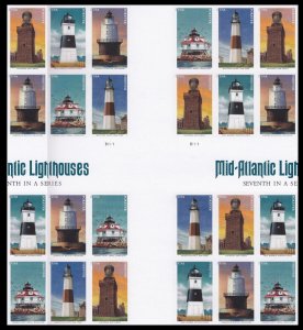 US 5625c Mid-Atlantic Lighthouses imperf NDC cross gutter block 24 MNH 2021