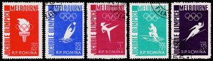 Romania Scott 1116-1120 (1956) Mint/CTO H F-VF Complete Set C