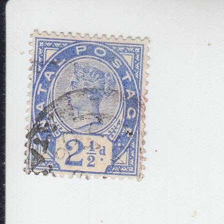 1891 Natal Queen Victoria  (Scott 78) Used