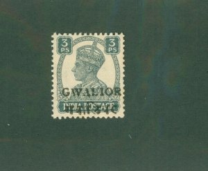INDIA-GWALIOR  STATE 118 MH CV$ 2.50 BIN$ 1.25