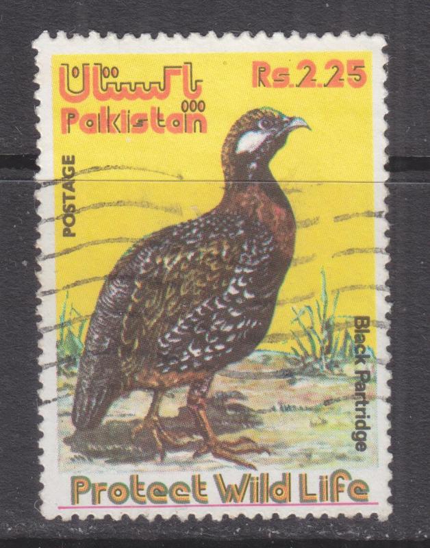 PAKISTAN, 1975 Wildlife Protection, Black Partridge, 2r.25, used.