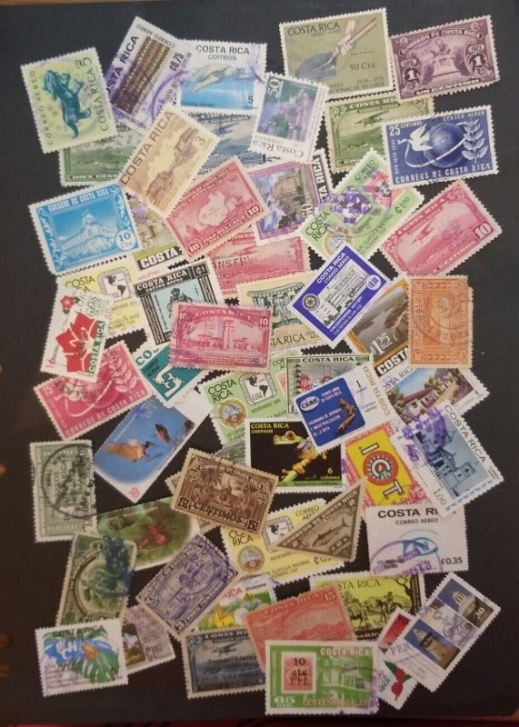 COSTA RICA Used Vintage Stamp Lot T2646