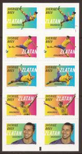 2014 Sweden -Sc 2726f - MNH VF - Complete Booklet - Zlatan Ibrahimovic - Soccer