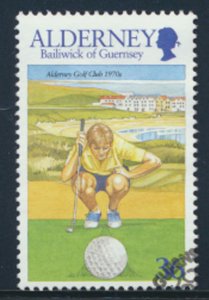 Alderney  SG A171  SC# 172 Golf  First Day issue cancel see scan