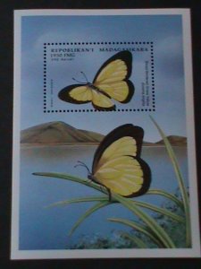 ​MADAGASCAR-COLORFUL BEAUTIFUL LOVELY BUTTERFLY-MNH-S/S VERY FINE-LAST ONE