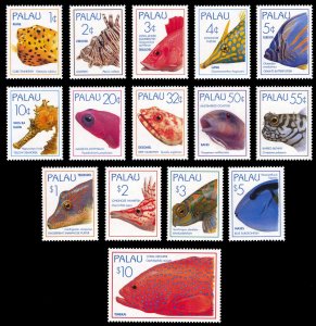 Palau 1995 FISH Scott #351-365 Mint Never Hinged