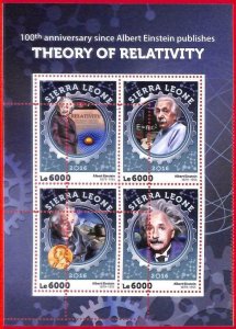 A4568 - SIERRA LEONE - ERROR MISPERF: 2016 Einstein, Nobel Prize, Relativity