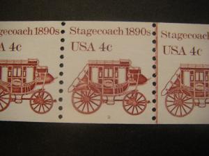 Scott 1898A, 4 cent Stagecoach, PNC5 #2, MNH Transportation Beauty