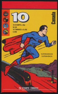 Canada 1583b Booklet BK185a MNH Comic Book SuperHeros