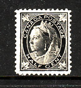 Canada-Sc#66- Unused no gum 1/2c black Maple Leaf QV-1897-cdn1130c-