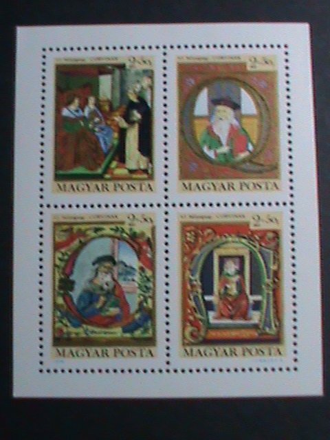 ​HUNGARY-1970 SC#B275 42ND STAMP DAY-FOLK ART  MNH S/S VERY FINE