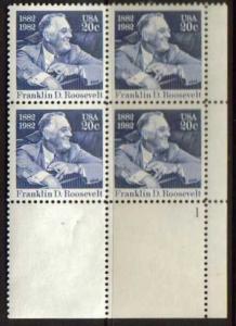 *USA Scott 1950 Plate Block (20 cents) MNH