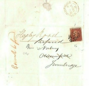 GB WORCS Superb SG.21 Cover STOURBRIDGE *Refused* 1855 RETURNED LETTER MS3558