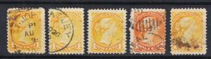 Canada - 1882  QV 1c stamp lot  (8777)