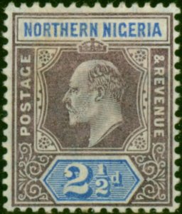 Northern Nigeria 1905 2 1/2d Dull Purple & Ultramarine SG23 Fine MM