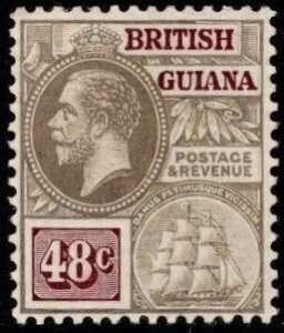 1913 British Guiana Scott #- 185 48 Cents King George V Unused Full Gum VLHR