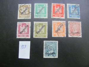 Germany 1924 USED  MI.  99-104 OFFICIAL SET  VF/XF 65 EUROS (183)
