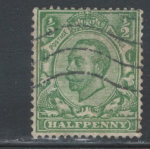 Great Britain 1912 King George V 1/2p Scott # 153 Used