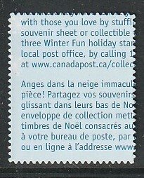 2008 Canada - Sc 2293i - MNH VF - 1 single - Christmas - Snow Angel