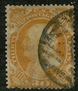 MALACK 38 F/VF, nice color, grid cancel, small tear, Nice! b3740