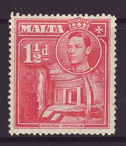 1938 Malta 1½d Neolithic Hypogeum Mint