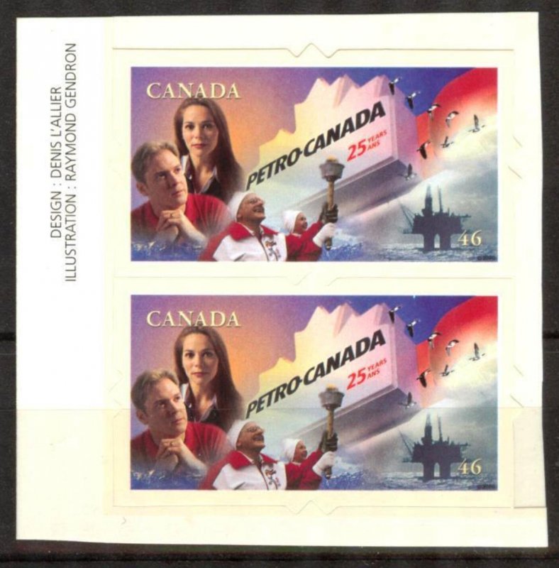 Canada 2000 Olympics Torch PETRO + CANADA Mi.1933 Pair MNH