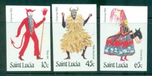 St Lucia 1985 Xmas IMPERF MUH lot68678