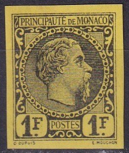 Monaco #9 Imperf Proof  (Z3791)