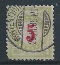 Switzerland #J23a Used 5c Postage Due - Yellow Green