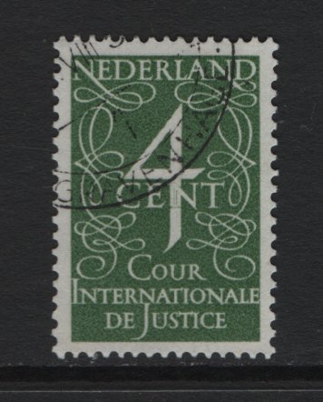 Netherlands  #O26  used  1950 for international court of justice  4c