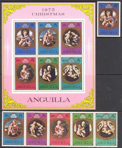 Anguilla Sc# 223-228b MNH 1975 Christmas