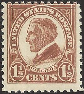 # 553 MNH - SCV-4.10 - Yellow Brown - Warren G. Harding