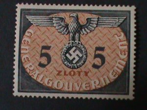 GERMANY-1941-HITLER NAZI MILITARY SWASTIKA STAMP MNH RARE-VF- 83 YEARS OLD