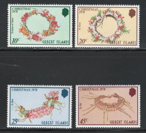 Gilbert Islands 1978 Christmas Garlands Scott # 317 - 320 MH