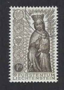 LIECHTENSTEIN SC# 286 VF/U 1954
