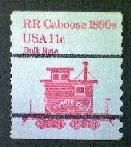 United States, Scott #1905a, used(o), 1984,  Caboose of 1890s  11¢