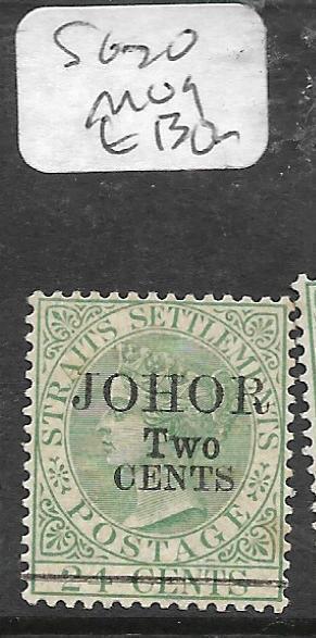 MALAYA JOHORE  (P0612B) QV 2C/24C  SG 20  MOG