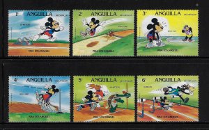 Anguilla #559-64 MNH; Short set of 6 - L.A. Summer Olympics (1984)