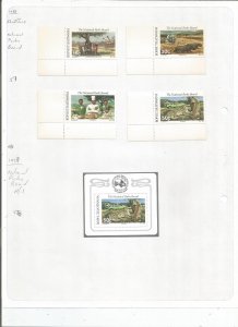 BOPHUTHATSWANA - 1988 - National Parks- Perf 4v Set & S. Sheet-Mint Light Hinged