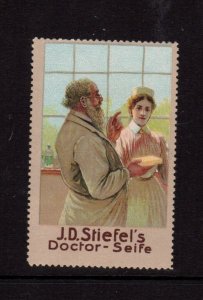 German Advertising Stamp - J.D. Stiefel's Doctor Soap