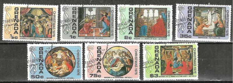 GRENADA. 1976   Christmas Artworks  Stamp Set WYSIWYG Lot