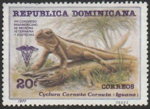 Dominican Republic #792 1977 Rhino Iguana USED-VF-NH.