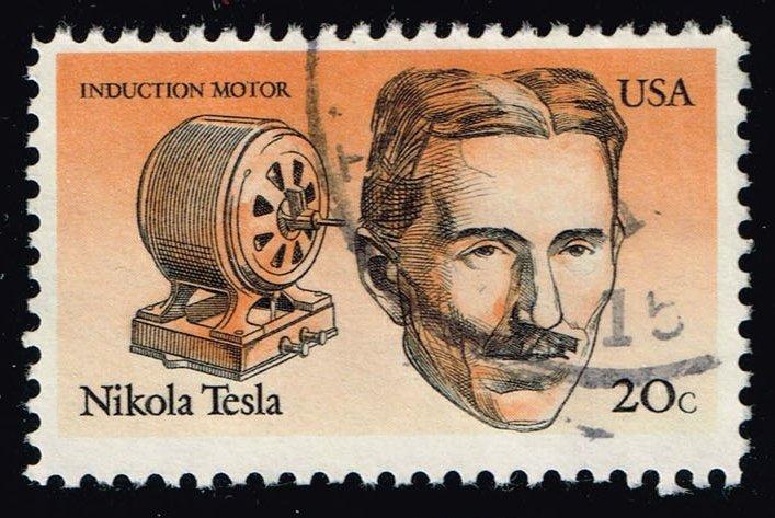 US #2057 Nikola Tesla & Induction Motor; Used (0.25)