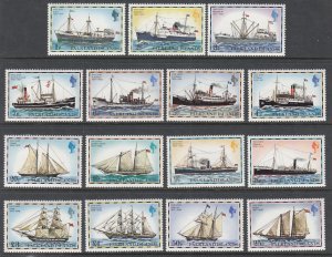 Falkland Islands 260-274 Ships MNH VF